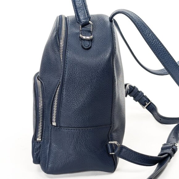 KATE SPADE Leather Mini Backpack Navy Blue - Picture 3 of 15